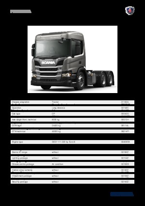 Trattori stradali Scania P 220 A6x2NA