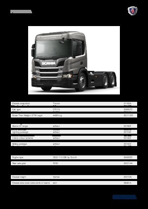 Trattori stradali Scania P 280 A6x2NA