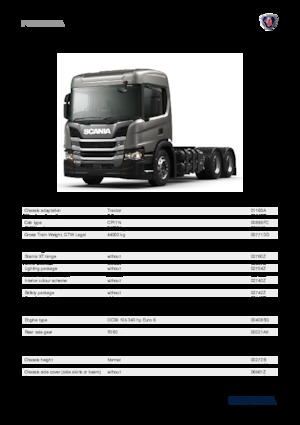 Trattori stradali Scania P 340 A6x2NA