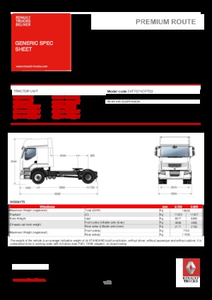 Trattori stradali Renault PREMIUM 430.19 4X2 LD T OPTIFUEL