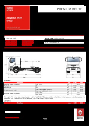 Trattori stradali Renault PREMIUM 430.19 4X2 T TANKER