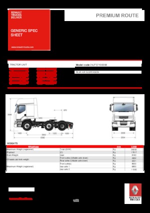 Trattori stradali Renault PREMIUM 430.25 6X2 LD TML