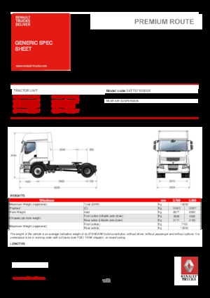 Trattori stradali Renault PREMIUM 460.19 4X2 LD T TRUCK RACING