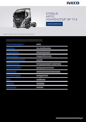 Trattori stradali Iveco STRALIS ARTIC AS440S42TX/P XP 17,5