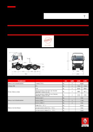 Trattori stradali Renault T 430.26 6X2 T TAG E6