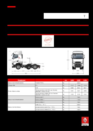 Trattori stradali Renault T 440.18 HIGHCAB 6X2 T X-LOW E6 (LHD)