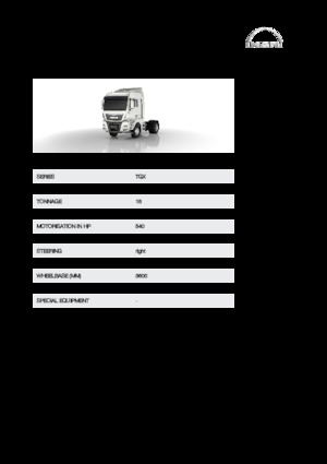 Trattori stradali MAN TGX 18.540