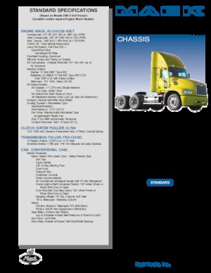 Trattori stradali Mack VISION CA65 Conventional CXN603 AC-460P ASET 6x4