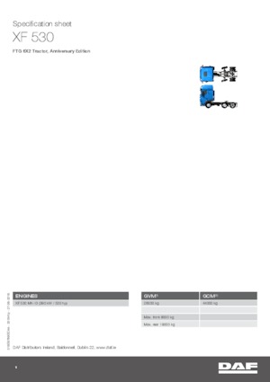 Trattori stradali DAF XF 530 FTG , Anniversary Edition SSC