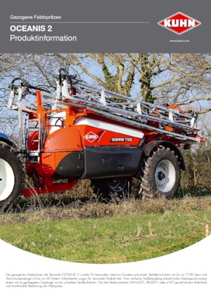 Irroratrice con barra su rimorchio Kuhn Oceanis 2-5600