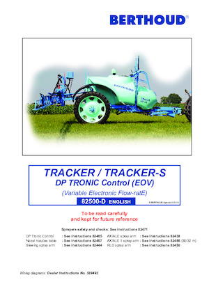 Irroratrice con barra su rimorchio Berthoud TRACKER 3200 