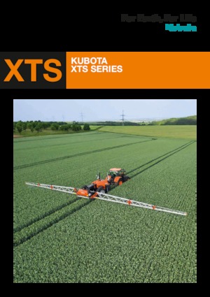 Irroratrice con barra su rimorchio Kubota XTS3-2.600l