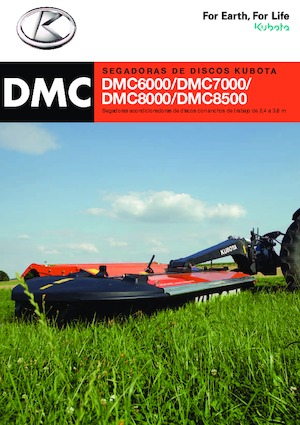 Falciatrici a dischi portate disco con condizionatore Kubota DMC8532R