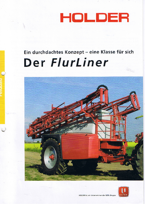 Irroratrice con barra su rimorchio Holder FlurLiner 6,0