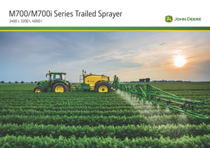 Irroratrice con barra su rimorchio John Deere M724