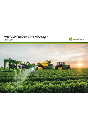 Irroratrice con barra su rimorchio John Deere M 952 i