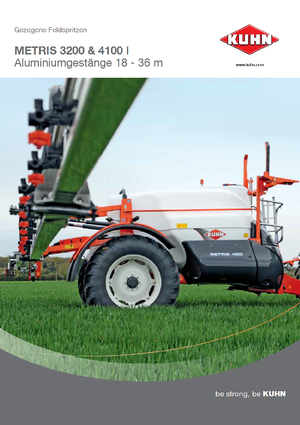 Irroratrice con barra su rimorchio Kuhn Metris 4100 RHA3