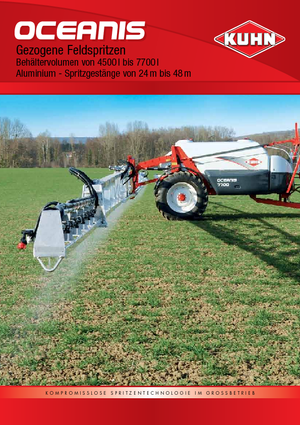 Irroratrice con barra su rimorchio Kuhn Oceanis 6500 RHA3