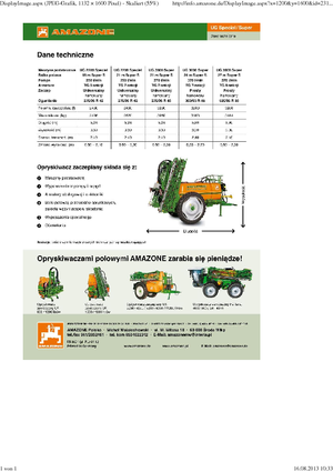 Irroratrice con barra su rimorchio Amazone UG 3000 Special (18)