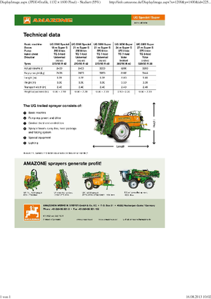 Irroratrice con barra su rimorchio Amazone UG 3000 Special (18)