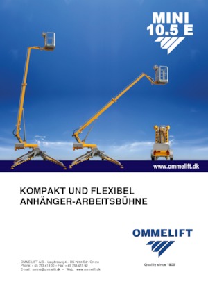 Piattaforme aeree articolate autocarrate OMMELIFT Mini 10.5 E