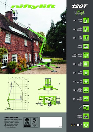 Piattaforme aeree articolate autocarrate Niftylift NL 120 T