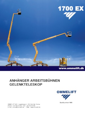 Piattaforme aeree articolate autocarrate OMMELIFT 1700 EX