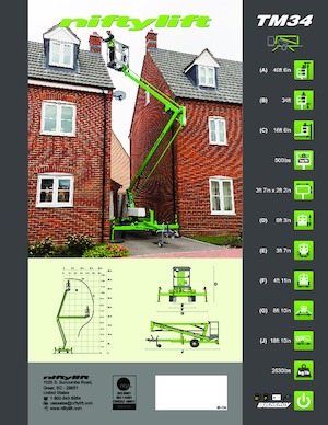 Piattaforme aeree articolate autocarrate Niftylift TM34
