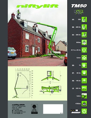 Piattaforme aeree articolate autocarrate Niftylift TM50