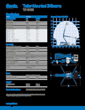 Piattaforme aeree articolate autocarrate Genie TMZ 34/20 DC