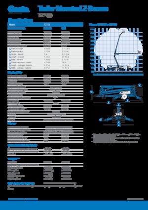 Piattaforme aeree articolate autocarrate Genie TMZ 50/30