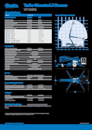 Piattaforme aeree articolate autocarrate Genie TZ34/20