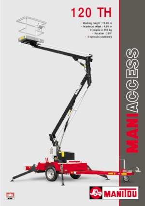 Piattaforme aeree articolate autocarrate Manitou 120 TH
