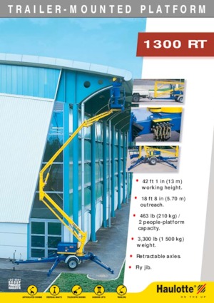 Piattaforme aeree articolate autocarrate Haulotte 1300 RT