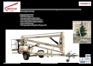 Piattaforme aeree articolate su rimorchio trainabile Matilsa Parma 15