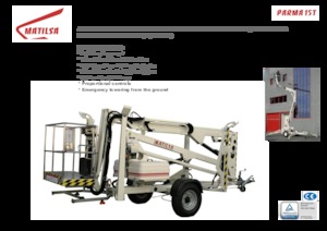 Piattaforme aeree articolate su rimorchio trainabile Matilsa Parma 15 T