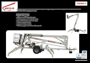 Piattaforme aeree articolate su rimorchio trainabile Matilsa Parma 17