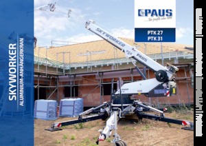 Piattaforme aeree articolate su rimorchio trainabile Paus PTK 31