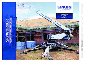 Piattaforme aeree articolate su rimorchio trainabile Paus PTK 31