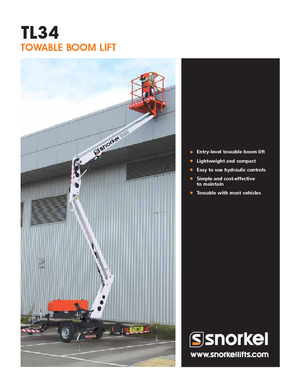 Piattaforme aeree articolate autocarrate Snorkel TL34