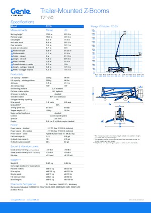 Piattaforme aeree articolate autocarrate Genie TZ™-50
