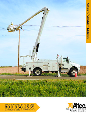 Piattaforme aeree articolate su rimorchio trainabile Altec AA55E+