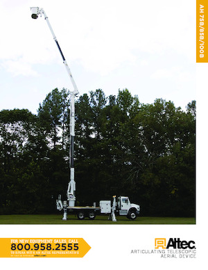 Piattaforme aeree articolate su rimorchio trainabile Altec AH75B