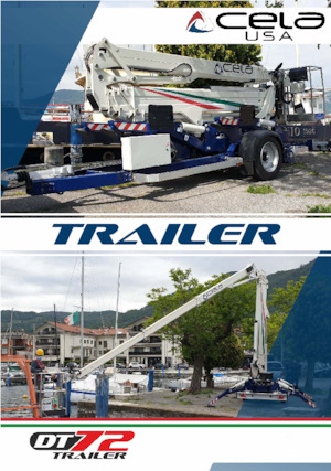 Piattaforme aeree articolate su rimorchio trainabile CELA DT-72