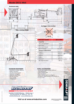 Piattaforme aeree articolate autocarrate Denka-Lift - Rothlehner DK 12 MK II