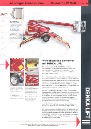 Piattaforme aeree articolate autocarrate Denka-Lift - Rothlehner DK 12 MK II