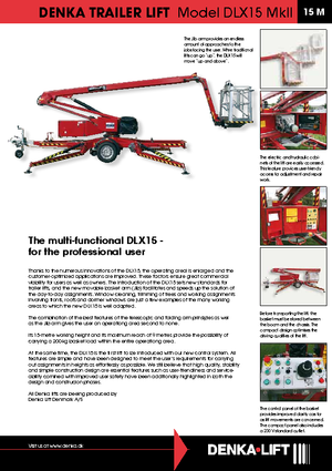 Piattaforme aeree articolate autocarrate Denka-Lift - Rothlehner DLX 15