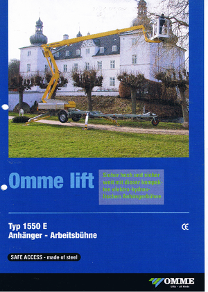 Piattaforme aeree articolate autocarrate OMMELIFT Omme 1550 EZX