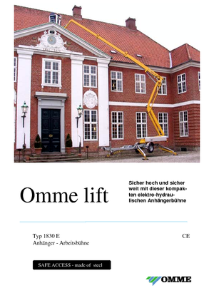 Piattaforme aeree articolate autocarrate OMMELIFT Omme 1830EXB