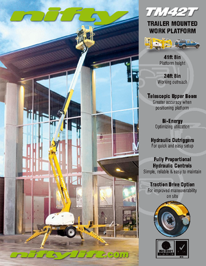 Piattaforme aeree articolate autocarrate Niftylift TM 42 T